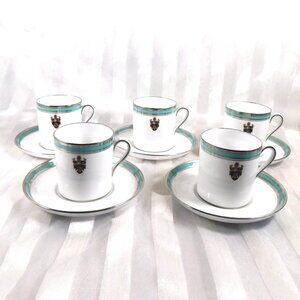 Lot of Five Spode Copeland Demitasse Teacups in Admoral # 26318